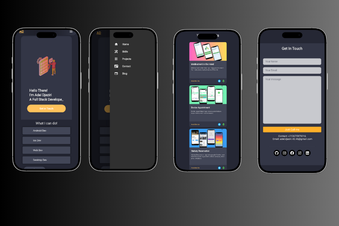Adel Djeziri Portfolio App